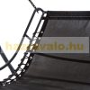 Rocking bed 2-person ergonomically designed garden bed gray 164x116x176 cm 