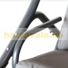 Swing bed 2-person garden seating set gray 170x136x170 cm