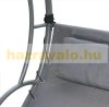 Swing bed 2-person sunbed gray lounger 200x166x178 cm