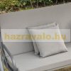 Swing bed 3-person garden seating set 218x120x168 cm garden deckchair with sunroof 