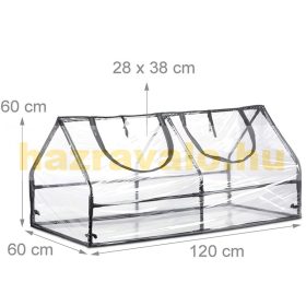 Fóliasátor melegház hobby 120x60x60cm