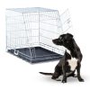 Carrier cage "L" dog pet portable folding mobile dog cage dog transport box for home or travel