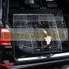 Carrier cage "L" dog pet portable folding mobile dog cage dog transport box for home or travel