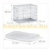 Carrier Cage "M" Padded Dog Pet Portable Foldable Mobile Dog Cage Dog Carrier Box for Home or Travel