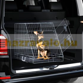   Hordozó ketrec "M" kutya kisállat hordozható összecsukható mobil kutyaketrec kutyaszállító doboz otthonra vagy utazáshoz