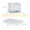 Carrier Cage "S" Padded Dog Pet Portable Foldable Mobile Dog Cage Dog Carrier Box for Home or Travel
