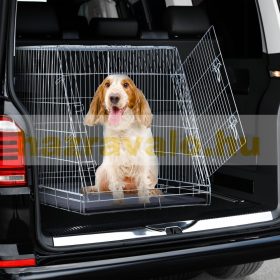   Hordozó ketrec "XL" kutya kisállat hordozható összecsukható mobil kutyaketrec kutyaszállító doboz otthonra vagy utazáshoz