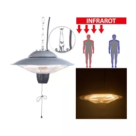   Mennyezeti hősugárzó fellógatható kültéri fűtőtest 1500 W