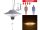 Ceiling radiant heat hanging outdoor heater 1500 W