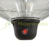 Ceiling radiator with 3 heating levels, Ø42x29 cm 1500W LED lighting and remote control, patio heater aluminum