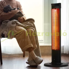   Infravörös hősugárzó 2000W távirányítóval, 3 fokozat, időzítővel 200 x 150 x 1000 mm
