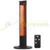 Infrared heater with 2000W remote control, 3 levels, timer 200 x 150 x 1000 mm