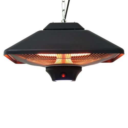 Radiant 2000W outdoor ceiling heater with LED lighting can be controlled by remote control