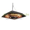 Ceiling radiator 45x45x10 cm 800W/1200W/2000W 5-mode electric heat mushroom with remote control and LED light 