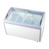 Üvegajtós mélyhűtőláda 362 literes ipari fagylaltos fagyasztóvitrin