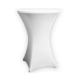   Spandex huzat bisztró asztalhoz 60 cm átmérőjű kör alakú fehér asztalszoknya