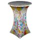 Spandex Stretch Bistro Table Cover 60cm Diameter Confetti Pattern Elastic Table Skirt