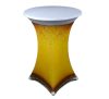 Spandex Stretch Bistro Table Cover 60cm Diameter Beer Mug Pattern Elastic Table Skirt