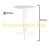 Spandex Stretch Bistro Table Cover 60cm Diameter Beer Mug Pattern Elastic Table Skirt