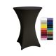 Spandex stretch cover for bistro table, event table 80 cm diameter black elastic table skirt