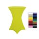 Spandex stretch cover for bistro table, event table 80 cm diameter neon yellow elastic table skirt