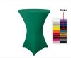 Spandex stretch cover for bistro table, event table 80 cm diameter turquoise elastic table skirt