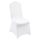 Spandex stretch cover for wedding chairs, event chairs in white, made of elastic material, washable design