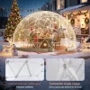 Átlátszó kerti kupolasátor 2,9 x1,75 m 2–4 személyes geodéziai PVC buboréksátor kertbe, teraszra és kempingezéshez