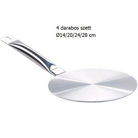   Indukciós lap átalakító adapter lemez 4 darabos szett melegítő alátét Ø14/20/24/28 cm