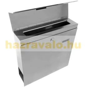   Nagy űrtartalmú nemesacél postaláda erősített szigetelt kivitel rozsdamentes szögletes levélszekrény újságtartóval