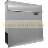 High-capacity stainless steel mail box, reinforced insulated design, stainless square letter cabinet with newspaper holder