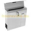 High-capacity stainless steel mail box, reinforced insulated design, stainless square letter cabinet with newspaper holder