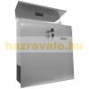 High-capacity stainless steel mail box, reinforced insulated design, stainless square letter cabinet with newspaper holder