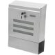 Extra large-capacity stainless steel mail box, reinforced insulated design, stainless square letter cabinet with newspaper holder