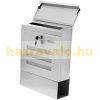 Extra large-capacity stainless steel mail box, reinforced insulated design, stainless square letter cabinet with newspaper holder