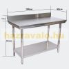 Inox munkaasztal 100x60cm rozsdamentes konyhai pult saválló anyagból készült asztal