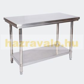   Inox munkaasztal 120x60cm rozsdamentes konyhai pult saválló anyagból készült asztal 