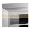 Inox industrial kitchen cabinet 150x70x85 cm large kitchen stainless steel furniture with edge 600 kg load capacity