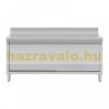 Inox industrial kitchen cabinet 180x70x97 cm 600 kg capacity large kitchen stainless steel furniture work table with edge 