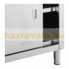 Inox industrial kitchen cabinet 200x60x85.5 cm 600 kg load capacity large kitchen stainless steel furniture work table