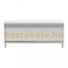 Inox industrial kitchen cabinet 200x60x85.5 cm 600 kg load capacity large kitchen stainless steel furniture work table