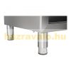Inox industrial kitchen cabinet 200x60x96 cm large kitchen stainless steel furniture with edge 160 kg load capacity