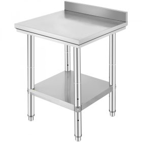   Inox ipari konyhaasztal 60x60 cm 150 kg teherbírású nagykonyhai rozsdamentes bútor munkaasztal peremmel