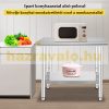 Inox industrial kitchen table 90x60x70 cm 260 kg load capacity large kitchen stainless steel furniture work table