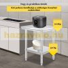 Inox industrial kitchen table 90x60x70 cm 260 kg load capacity large kitchen stainless steel furniture work table