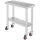 Inox ipari konyhaasztal kerekekkel 76x30x86 cm 150 kg teherbírású nagykonyhai rozsdamentes bútor