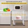 Inox industrial kitchen table with wheels 76x60x81 cm 130 kg load capacity large kitchen stainless furniture work table
