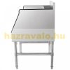 Inox bar stainless steel drink holder, cocktail counter 30x58x82 cm metal bottle stand 5 rows Speed ​​Rack