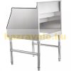 Inox bar stainless steel drink holder, cocktail counter 30x58x82 cm metal bottle stand 5 rows Speed ​​Rack