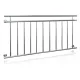 Erkélykorlát rozsdamentes franciaerkély saválló acél korlát 156x90 cm inox